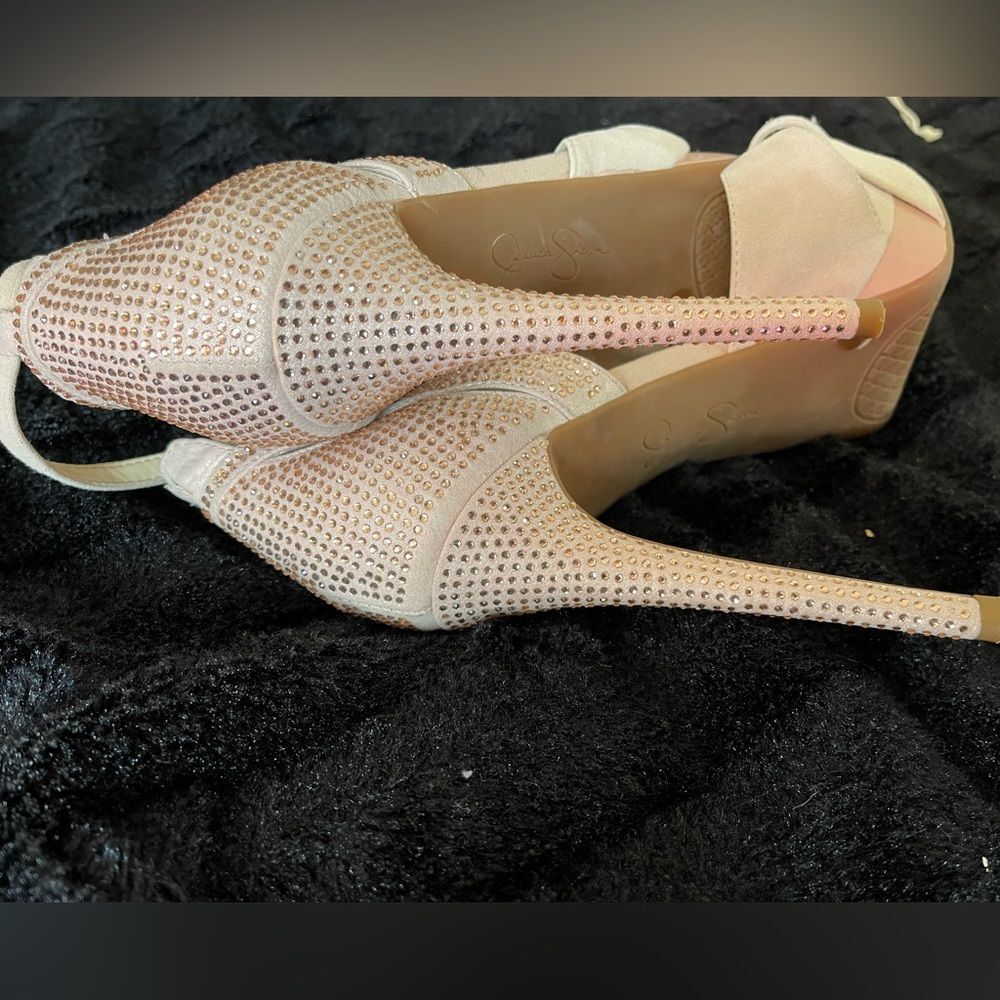 Jessica Simpson blush pink stiletto heels. Size 8.5 - Picture 3 of 9